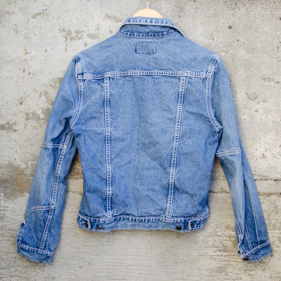 Vintage Denim Medium Wash Button Up Jacket - Picture 3 of 5